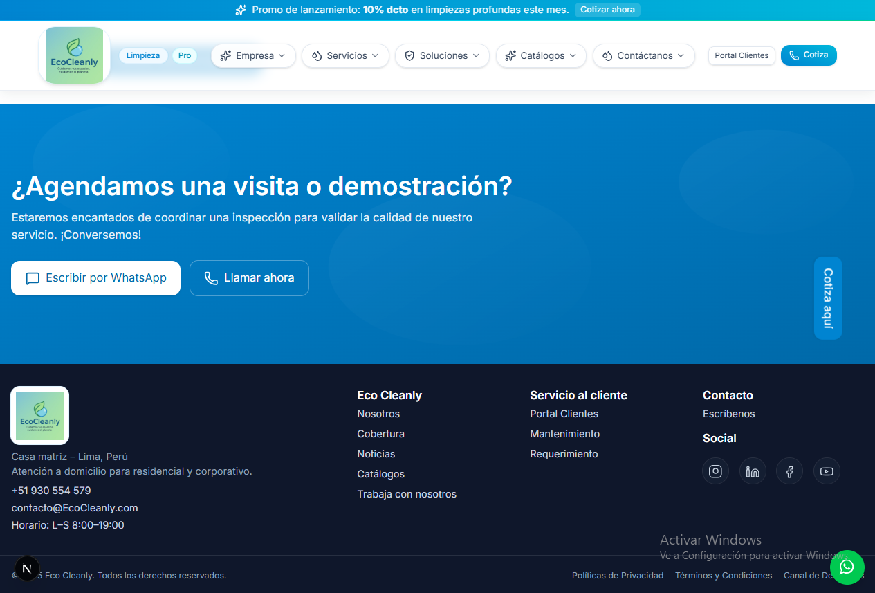 Proyecto 1 – Rubro Limpieza 4