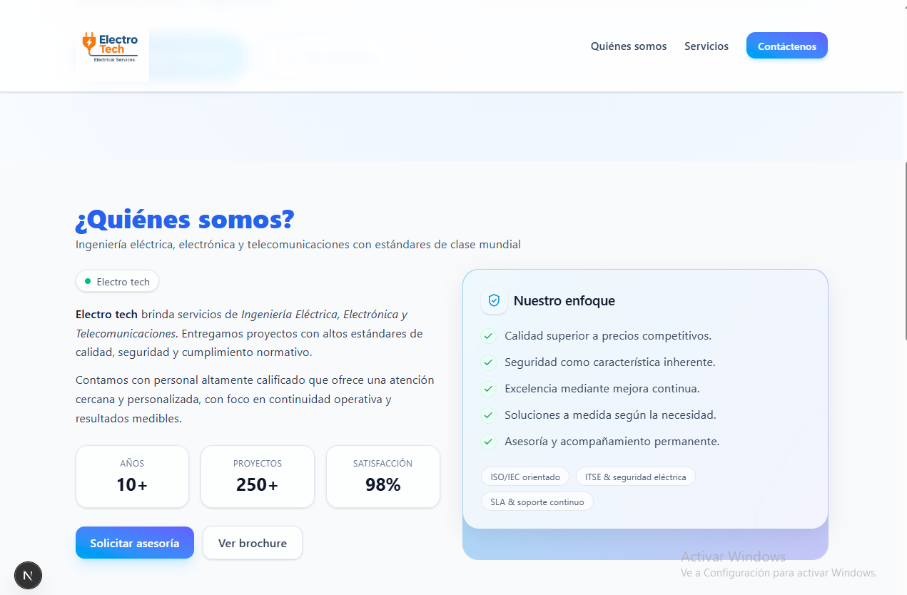 Proyecto 3 – Rubro electricidad 2