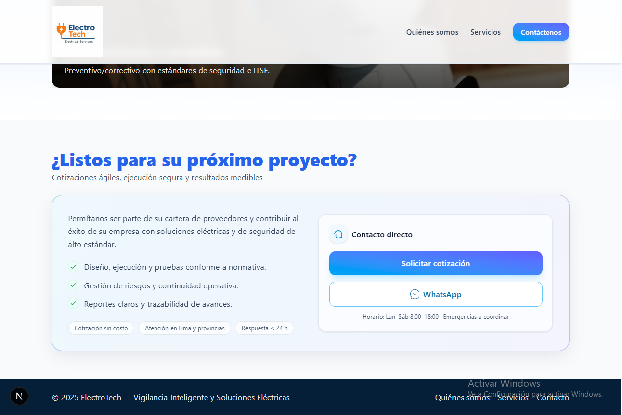 Proyecto 3 – Rubro electricidad 3